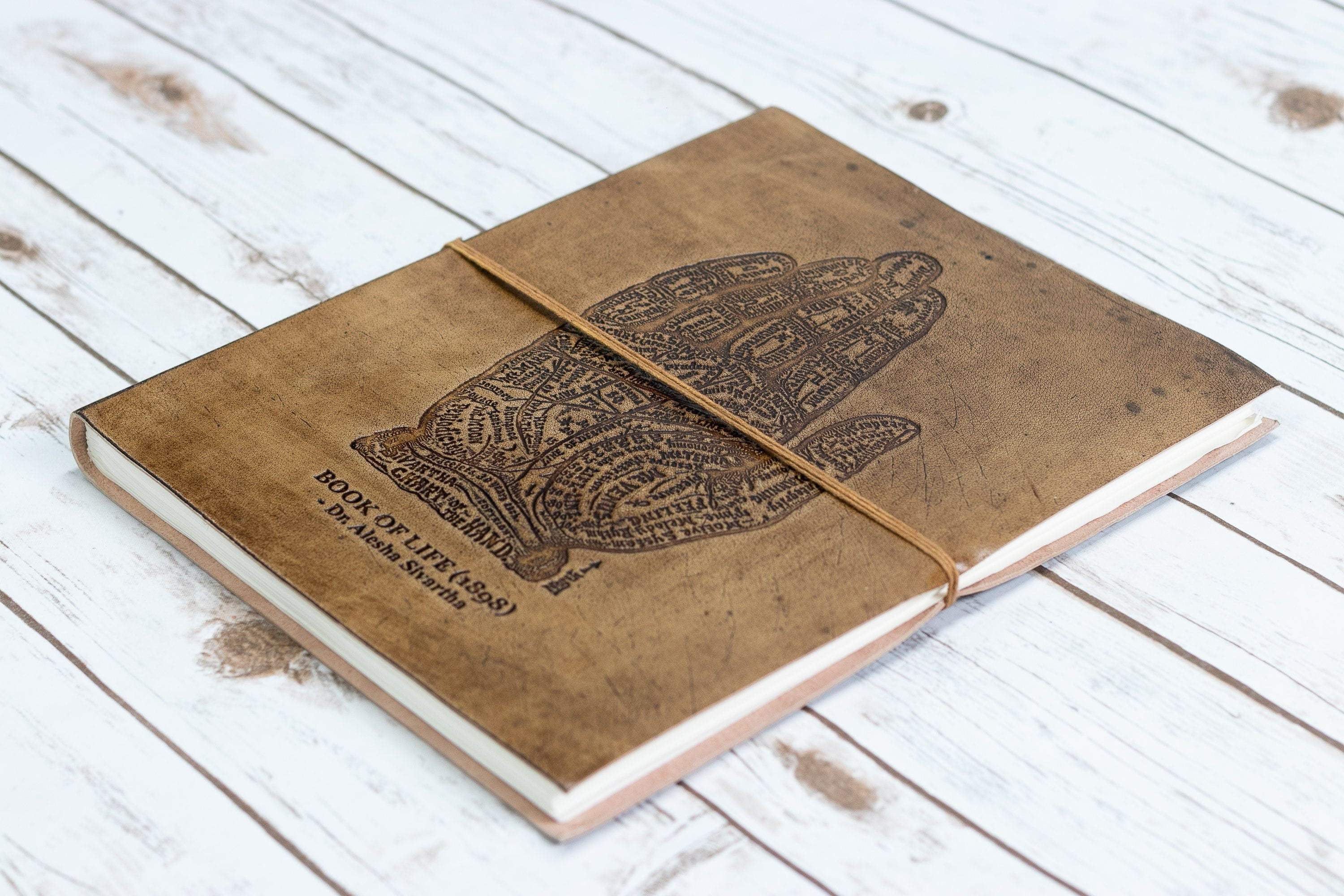 The Chart Of Hand Oversized Large Handmade Leather Journal
