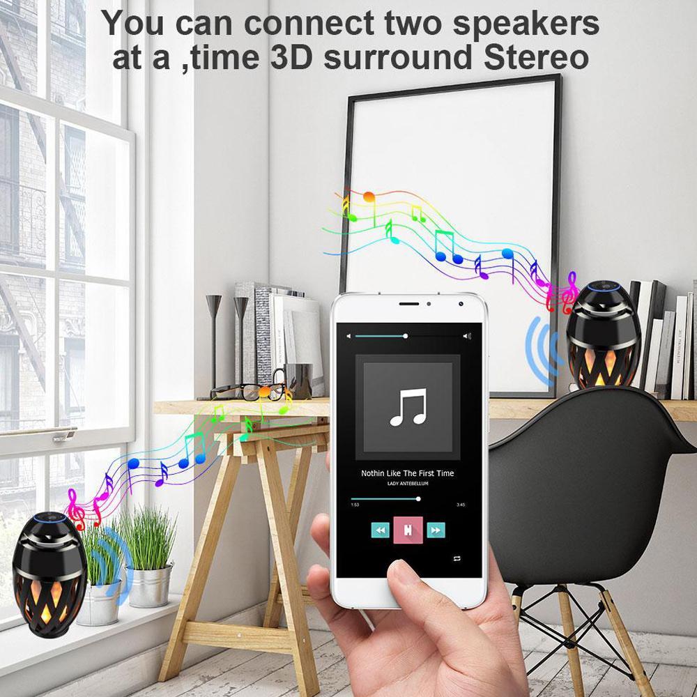 LED Bluetooth Speaker - Gives The Appearance Of Flicker Warm Light