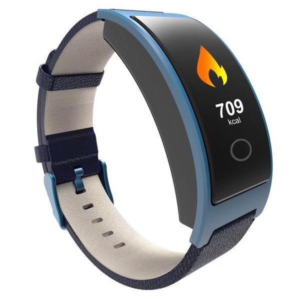 The Best Smart watch in 2019 - Measure Blood Pressure & Heart Rate in Real Time - Elegant Blue