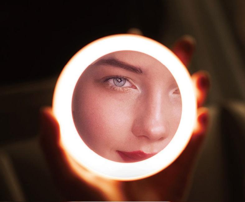 Wireless Charger Portable LED Makeup Mirror