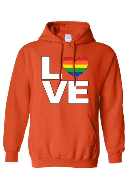 Unisex Pullover Hoodie LGBT "Rainbow Flag Gay love Pride!"