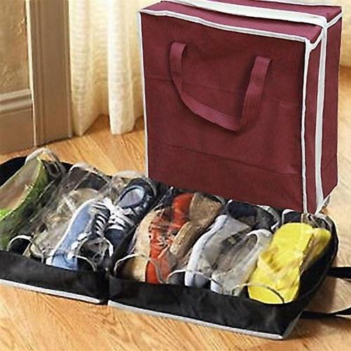 6 Roller Portable Shoes Travel Storage Bag