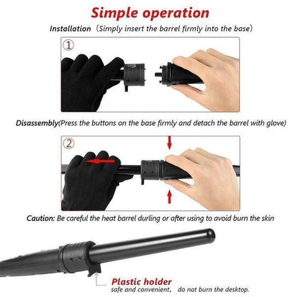 6-in-1 Curling Wands Set