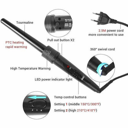 6-in-1 Curling Wands Set