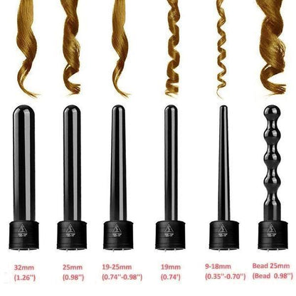 6-in-1 Curling Wands Set
