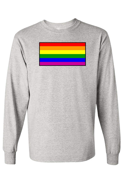 Unisex Long Sleeve Shirt Gay Pride Rainbow Flag