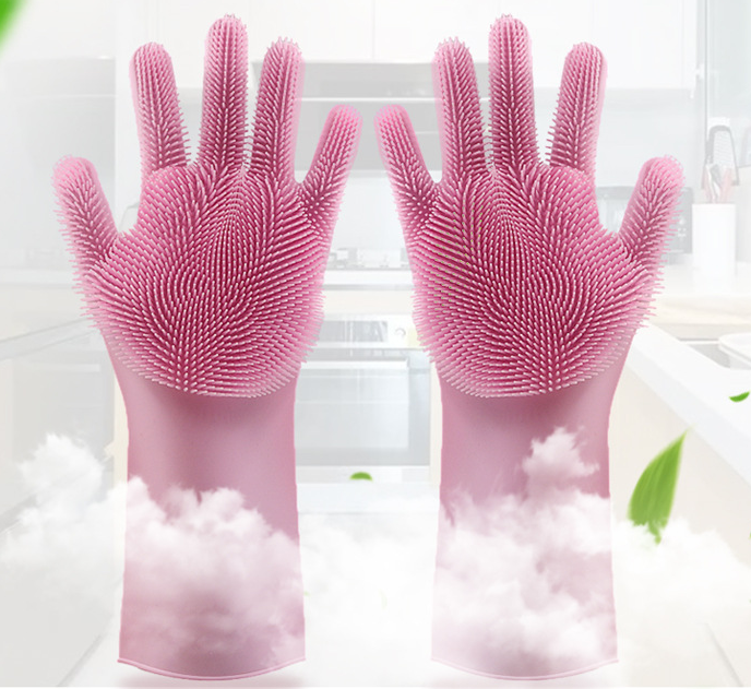 Silicone Scrubber Gloves