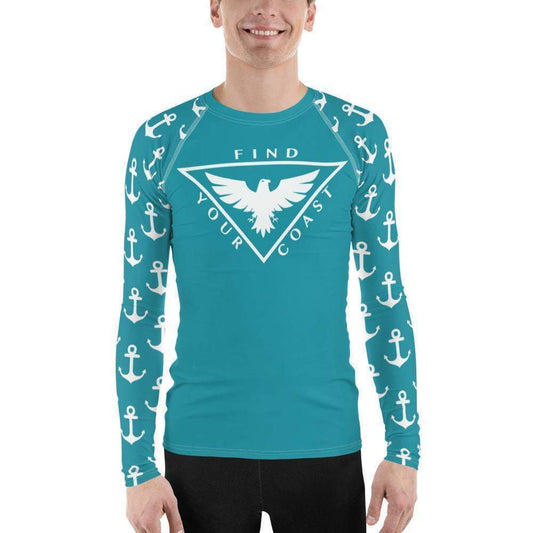 Men's Anchor Sleeve Performance Rash Guard UPF 40+
