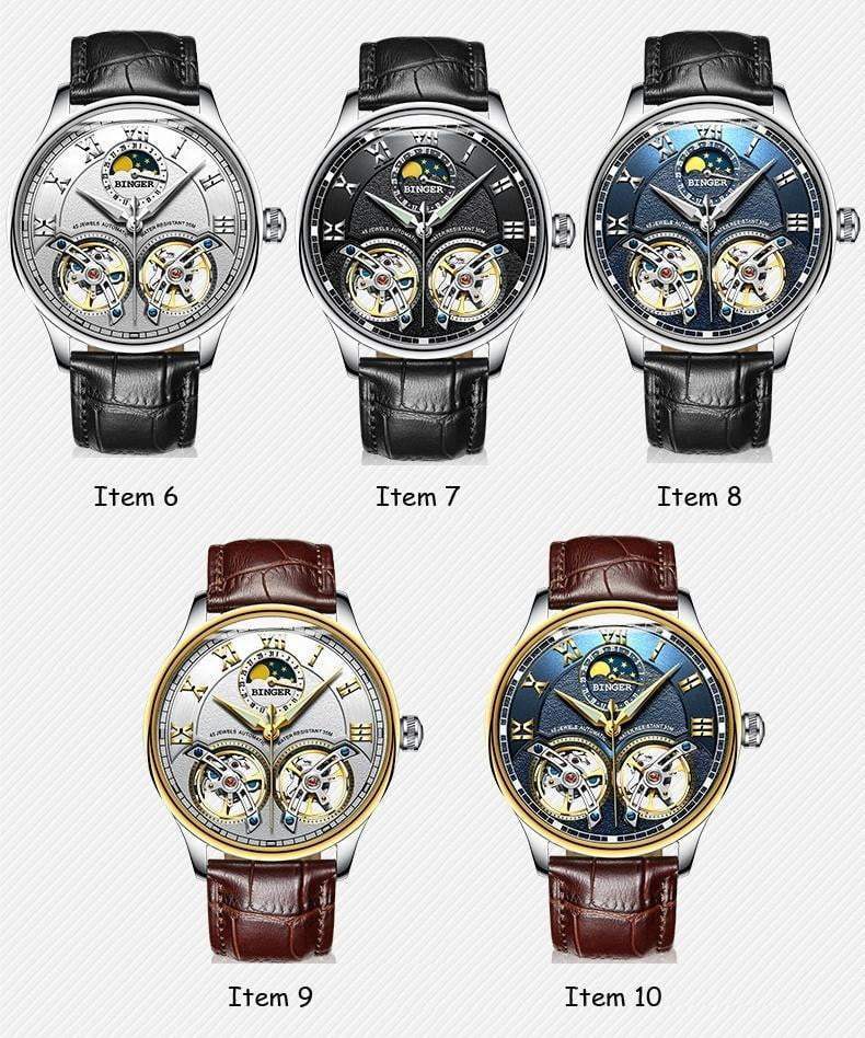 Double Tourbillon Switzerland Men's Automatic Watch