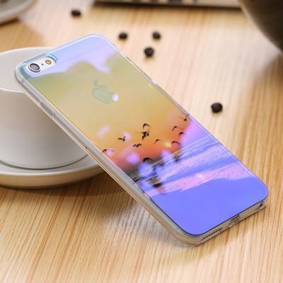 Blue Ray Light Phone Case - Modern Transparent iPhone Case