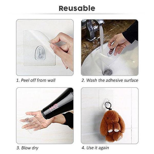 Reusable Anti-skid Traceless Hooks (20 PCS)