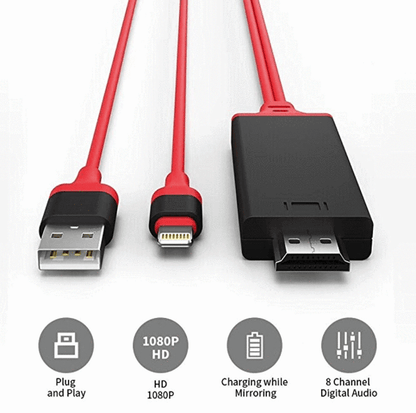 Lighting HDMI Adapter Cable For IOS