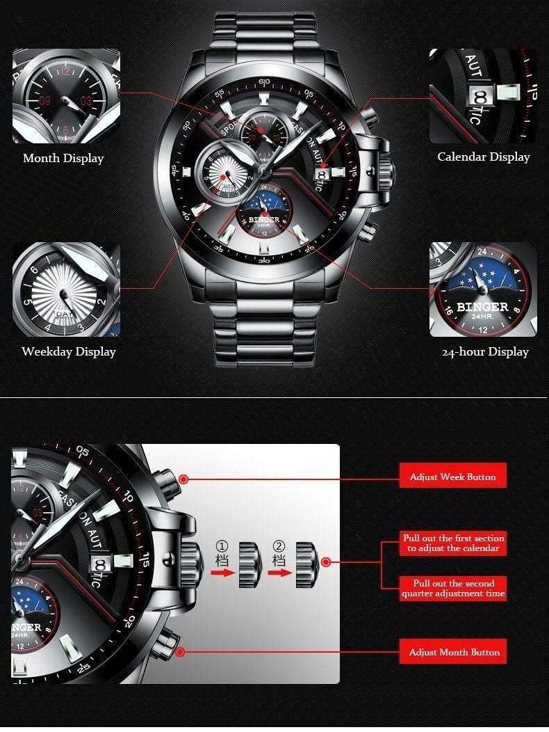 Automatic Mechanical Men Sports Watches