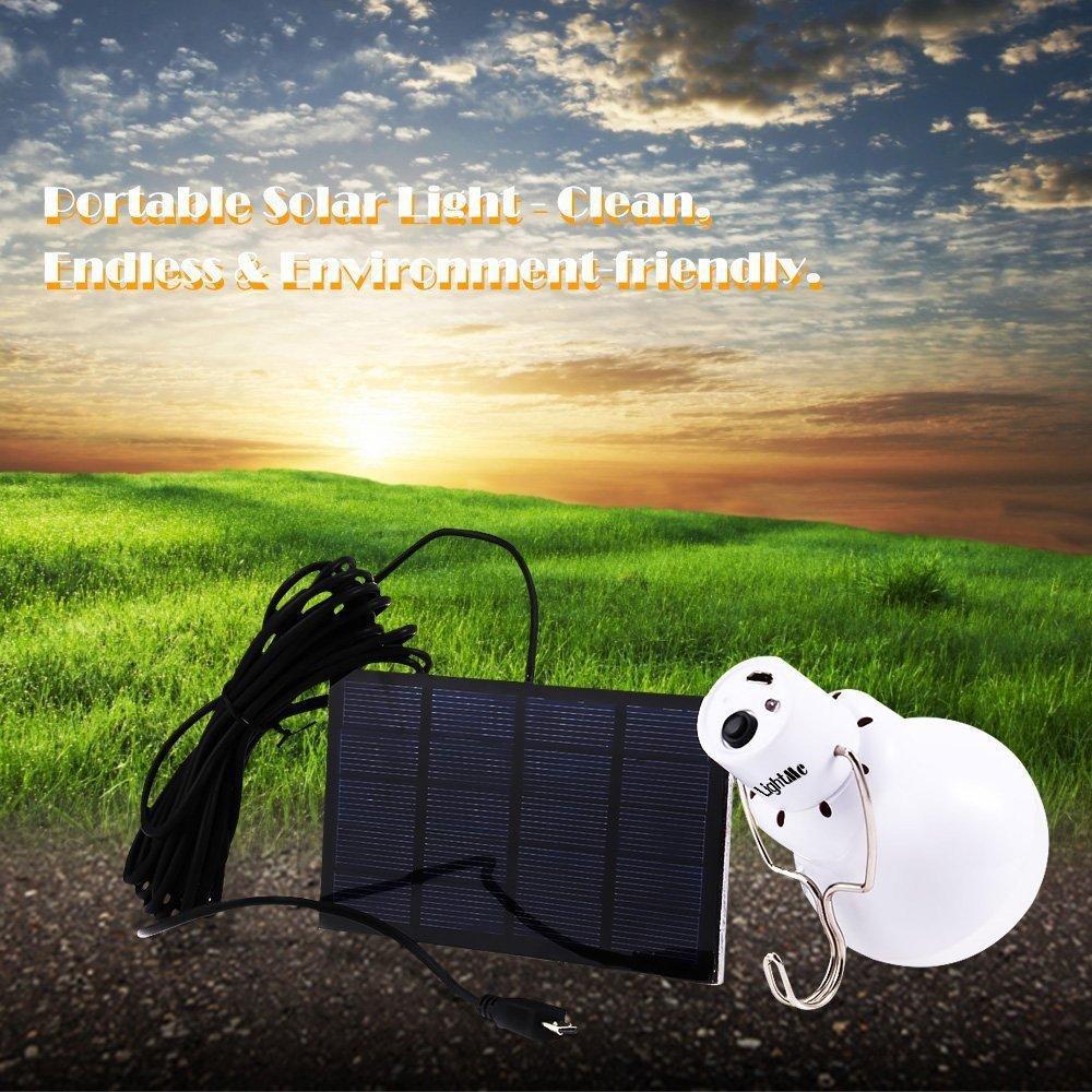Led Bulb With Solar Energy - New Useful Energy Conservation For Home and Outdoor