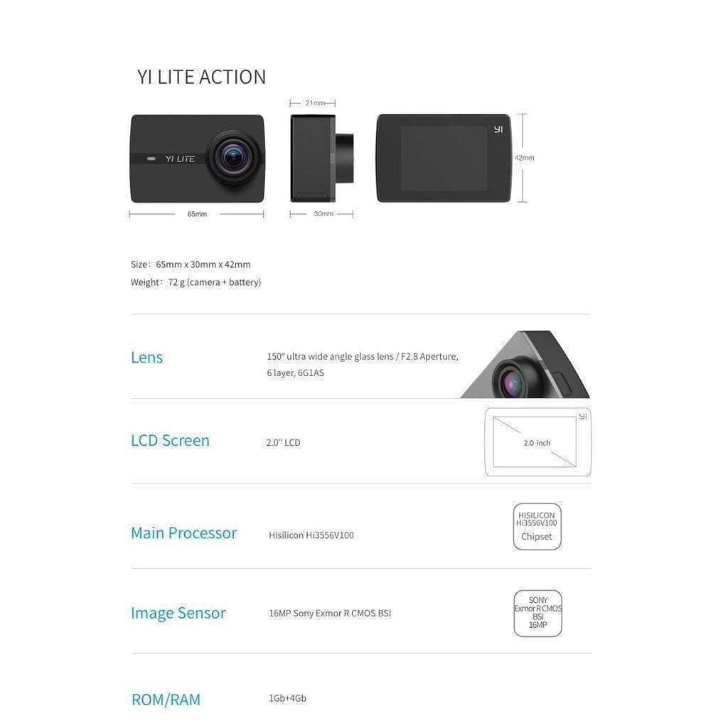 YI Lite Action Camera