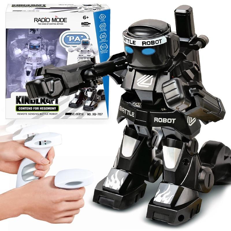 777 615 Battle RC Robot 2.4G Body Sense Remote Control Toys For Kids Gift Toy Model Mini Smart Robot Battle Toys For Boys