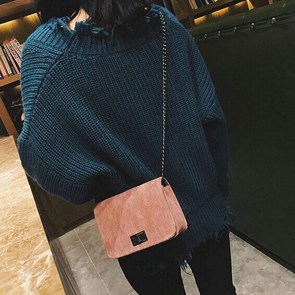 Quilted Chain Shoulder Crossbody Handbag