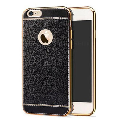 Luxury Plating TPU Leather Case - Protects Against Fingerprints and Scratches