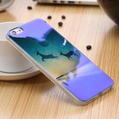 Blue Ray Light Phone Case - Modern Transparent iPhone Case