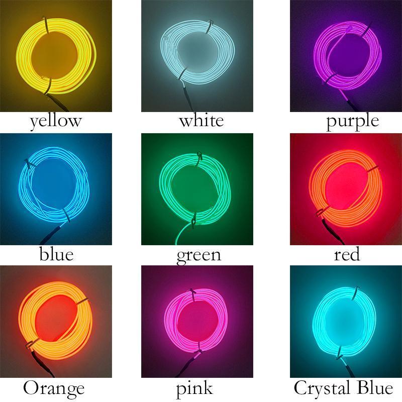 Car Interior Lighting LED Strip Flexible Neon Light