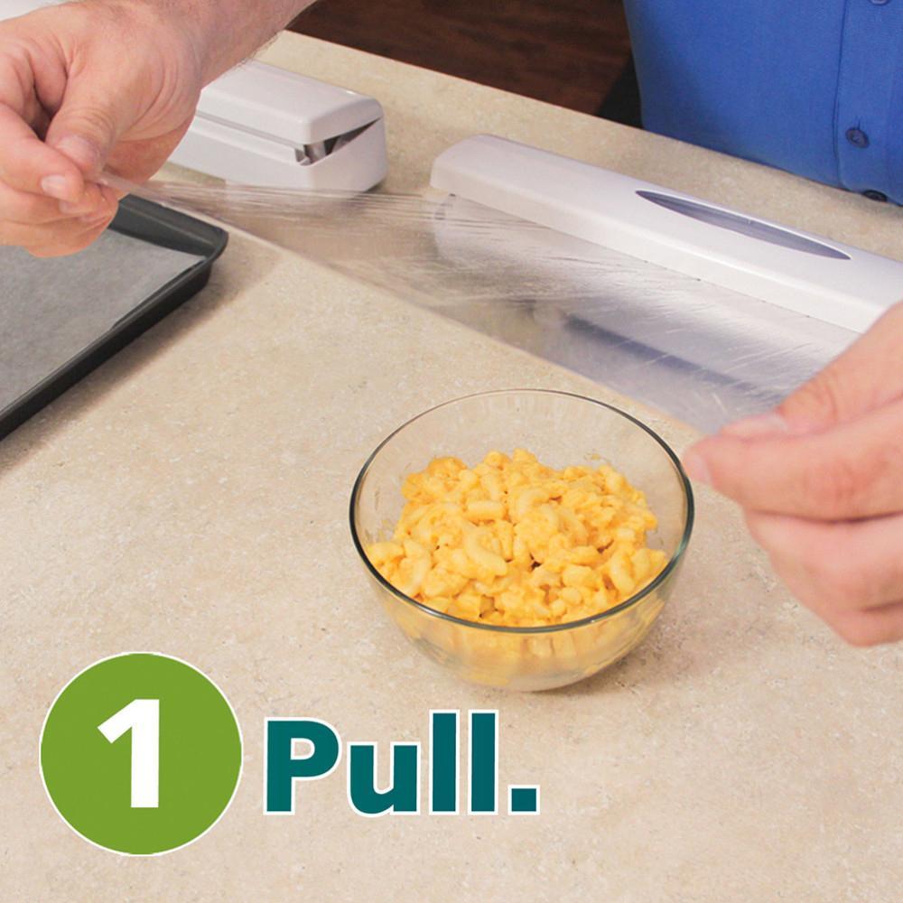 Plastic Wrap Dispenser - Makes Wrapping Food Super Easy!