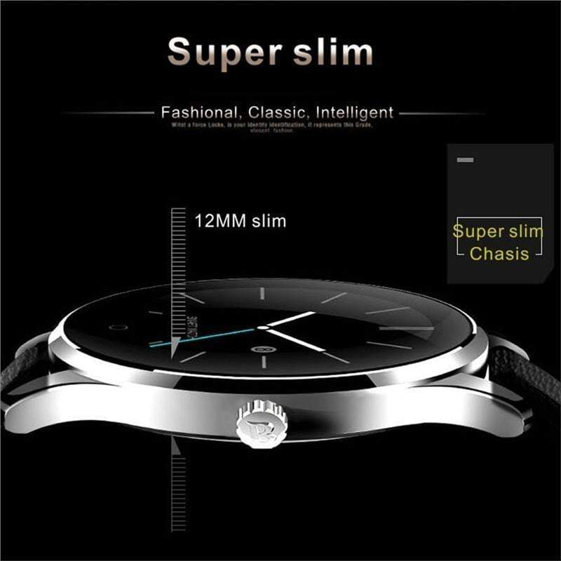 K88H Smartwatch MTK2502 Bluetooth Smart Watch Heart Rate Monitor Pedometer Dial for Android IOS