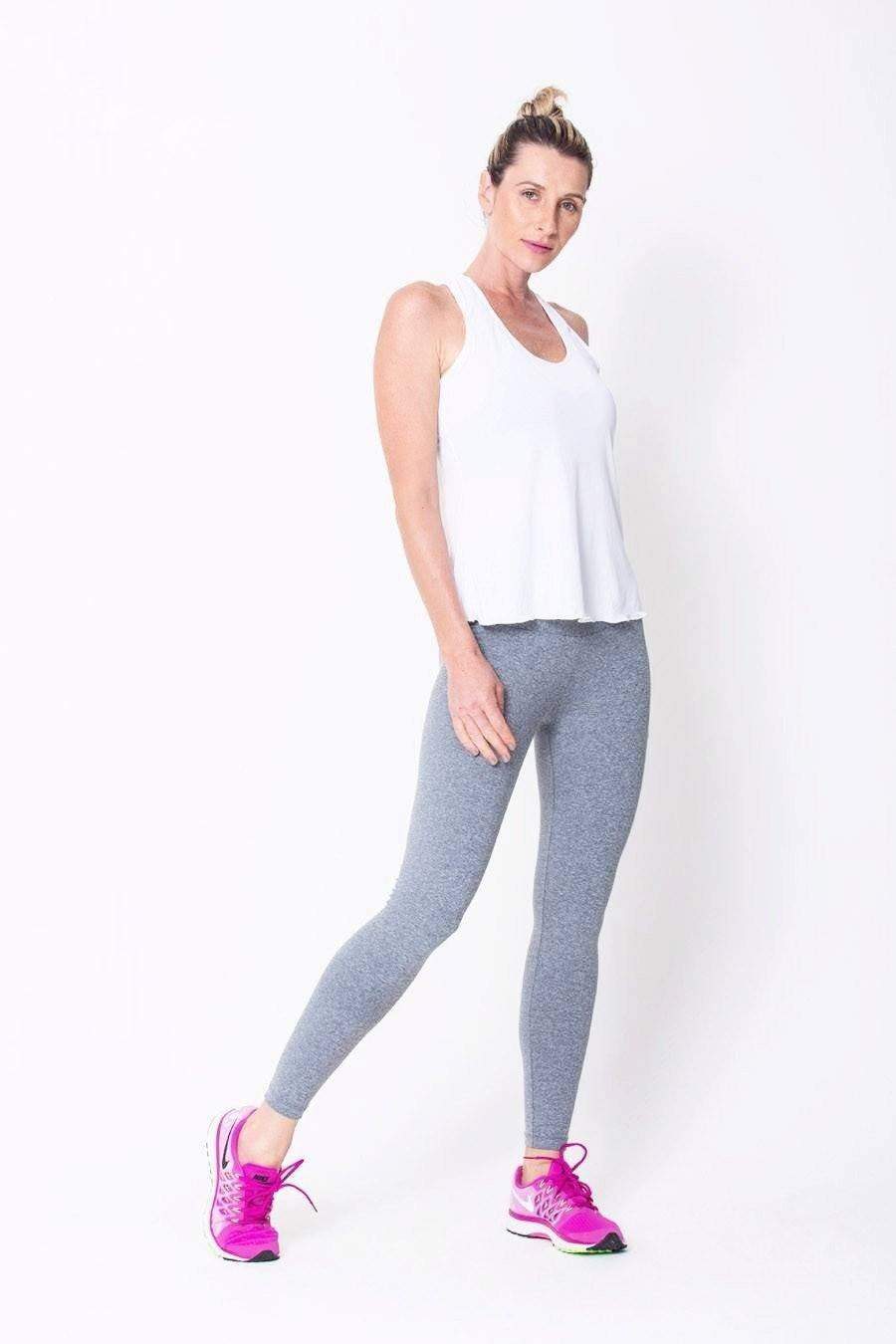 Heather Grey High Up Legging