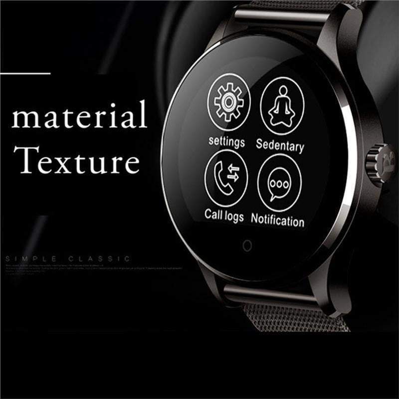 K88H Smartwatch MTK2502 Bluetooth Smart Watch Heart Rate Monitor Pedometer Dial for Android IOS