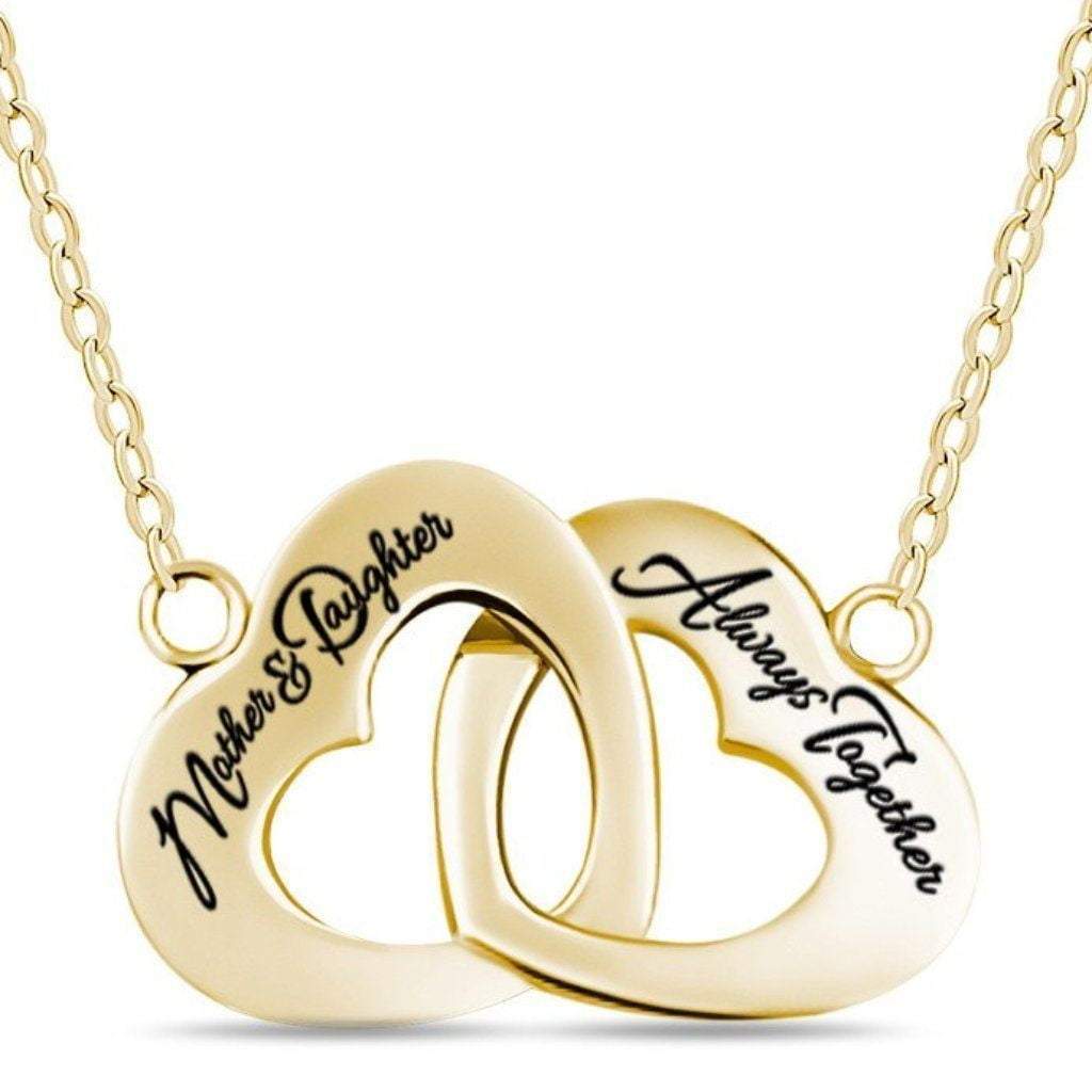 Mother Daughter Necklace, 925 Sterling Silver
