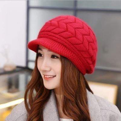 Fall Winter Beanies Knitted Rabbit Hats