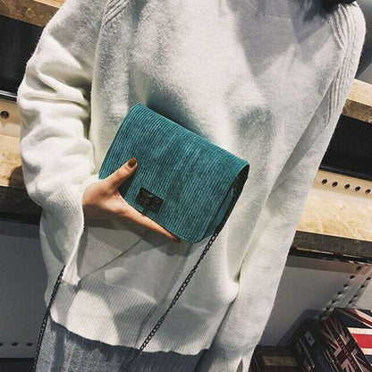 Quilted Chain Shoulder Crossbody Handbag