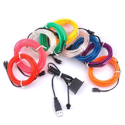 Car Interior Lighting LED Strip Flexible Neon Light