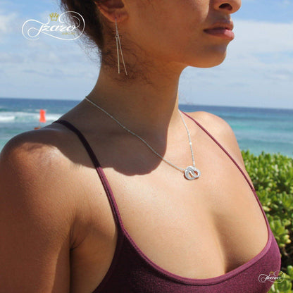Mother Daughter Necklace, 925 Sterling Silver