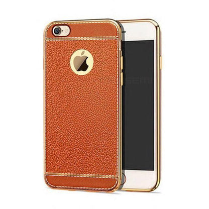 Luxury Plating TPU Leather Case - Protects Against Fingerprints and Scratches