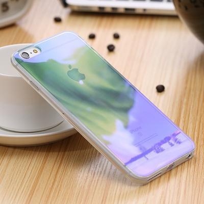 Blue Ray Light Phone Case - Modern Transparent iPhone Case