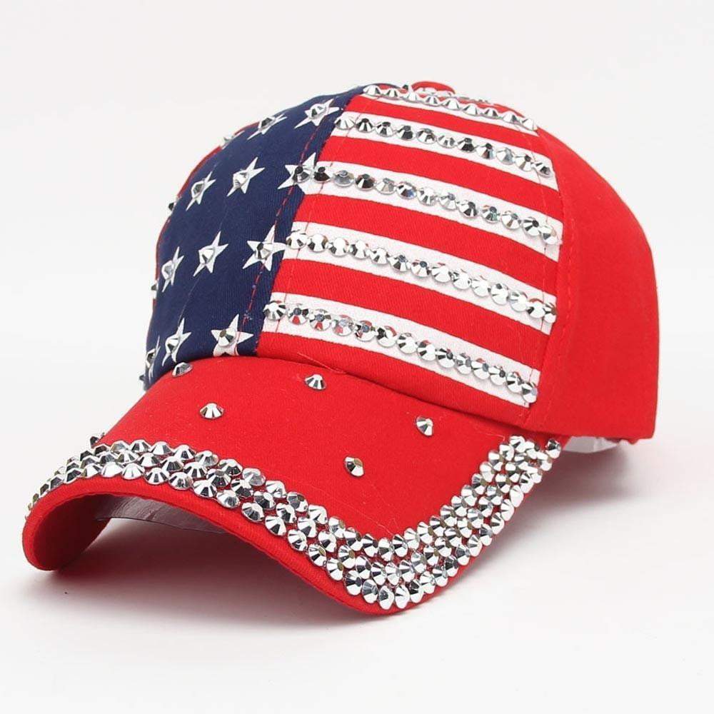 Women Men American Flag Baseball Cap Snapback Hip Hop Flat Hat