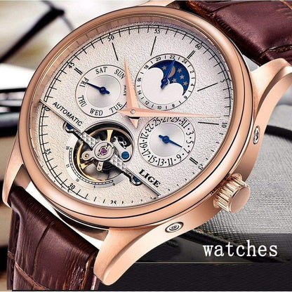 LIGE Automatic Mechanical Brand Watch