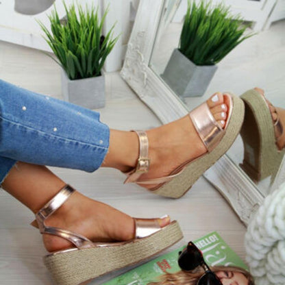 Fashion Women Strap Sandal Wedges Shoes