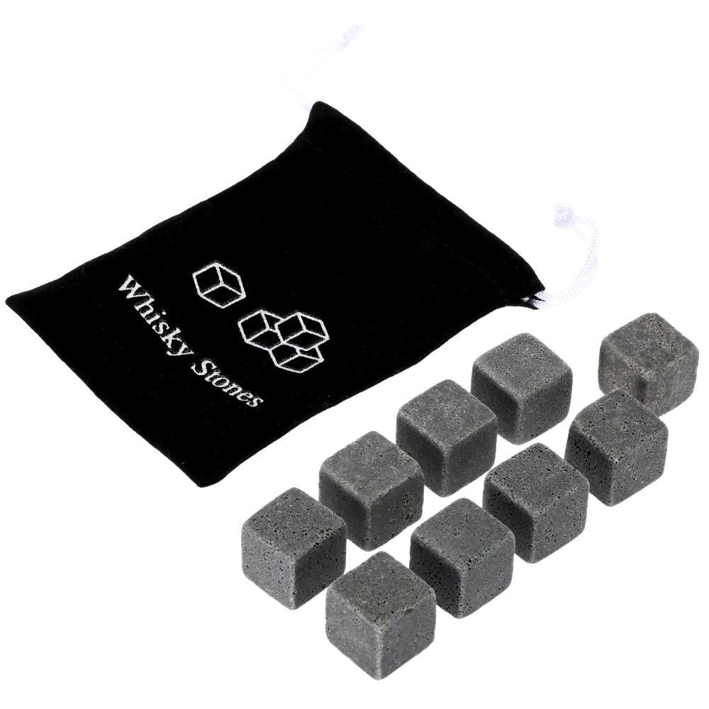 Granite Whiskey Cooling Stones (6 or 9pcs set)