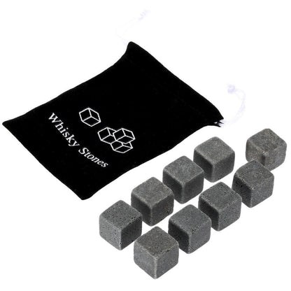 Granite Whiskey Cooling Stones (6 or 9pcs set)