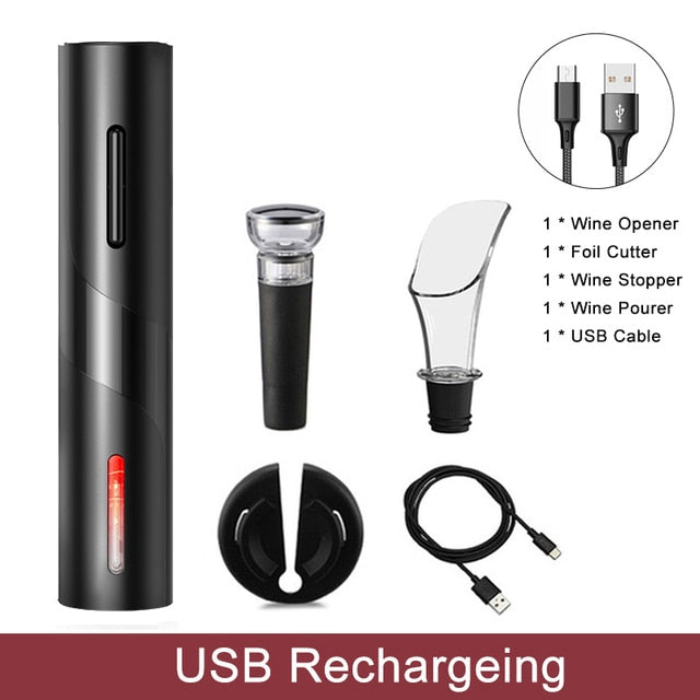 Electric Wine Opener With Foil Cutter