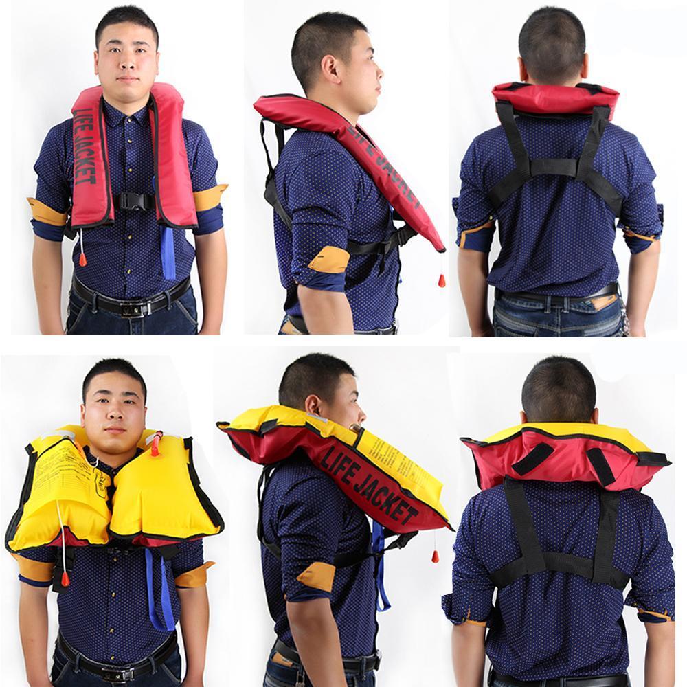 Swimming Life Vest Fishing Jacket 5 Sec Automatic Inflatable Survival