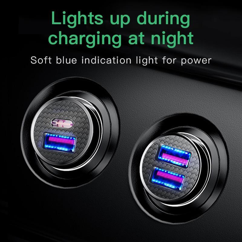 s Quick Charge 4.0 3.0 USB Car Charger For Xiaomi mi 9 Huawei P30 Pro QC4.0 QC3.0 QC 5A Fast PD Car Charging Phone Charger