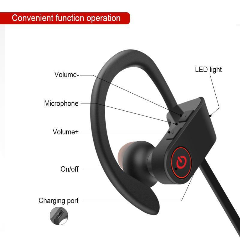 Bass Bluetooth Earphone - Comfortable Exercise Experience!