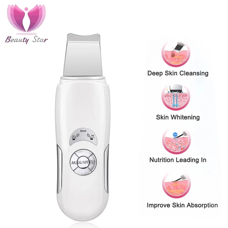 Ultrasonic Face Pore Cleaner Ultrasound Therapy Skin