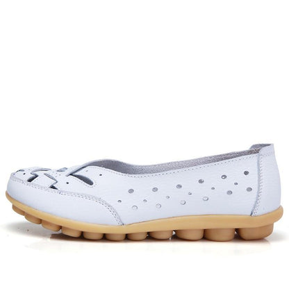 Women Genuine Leather Shoes Woman Ballet Flats Casual Sandals Women Loafers