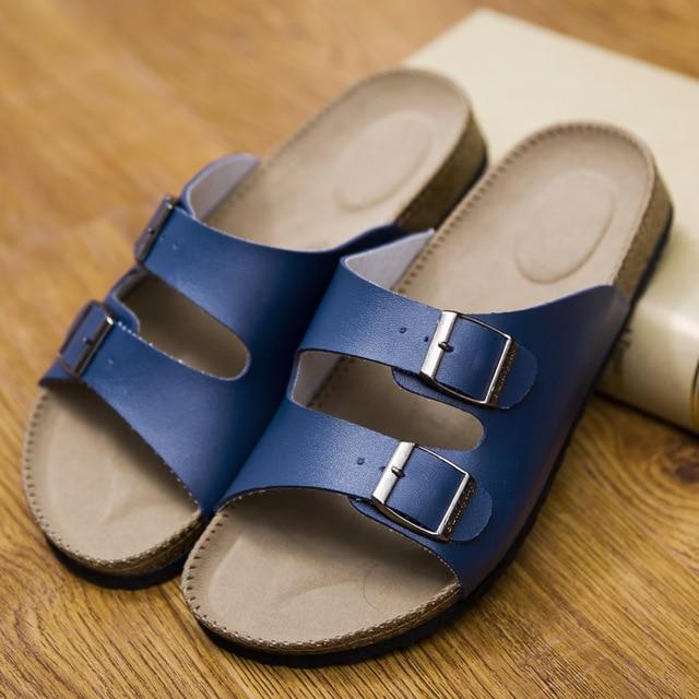 Unisex Brand Couples Cork Flipflops  Clip Toe Platform Beach Slippers