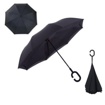Double-Layer Hands-Free Inverted Umbrella