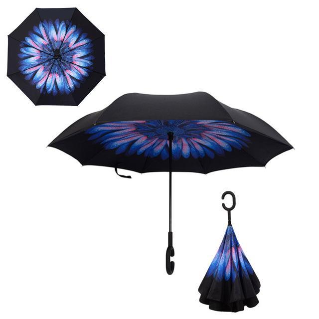 Double-Layer Hands-Free Inverted Umbrella