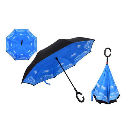 Double-Layer Hands-Free Inverted Umbrella